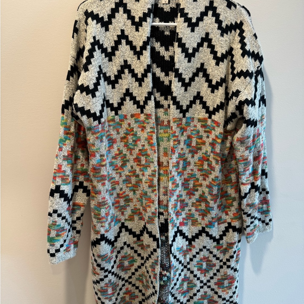 Debut Multicolor Patterned Cardigan